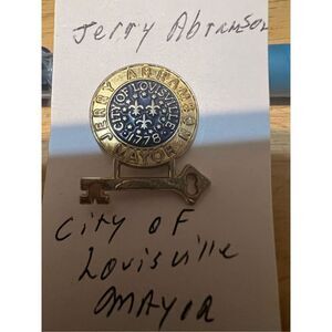 Vintage Mayor Pin For Louisville KT